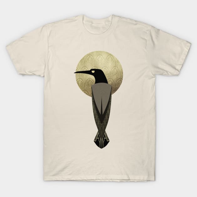 art deco crow T-Shirt by gh30rgh3